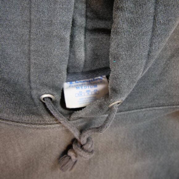 Champion Grey Reverse Weave Hoodie Sweatshirt - Picture 2 of 5